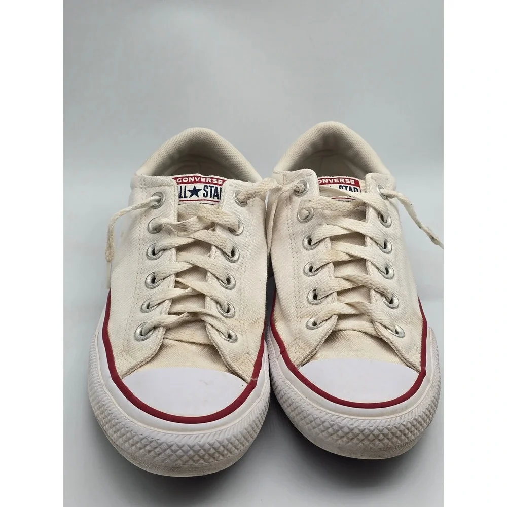 Converse All Star Madison Low Top Kids White Sneakers 4.5Y Distressed‎ Classic